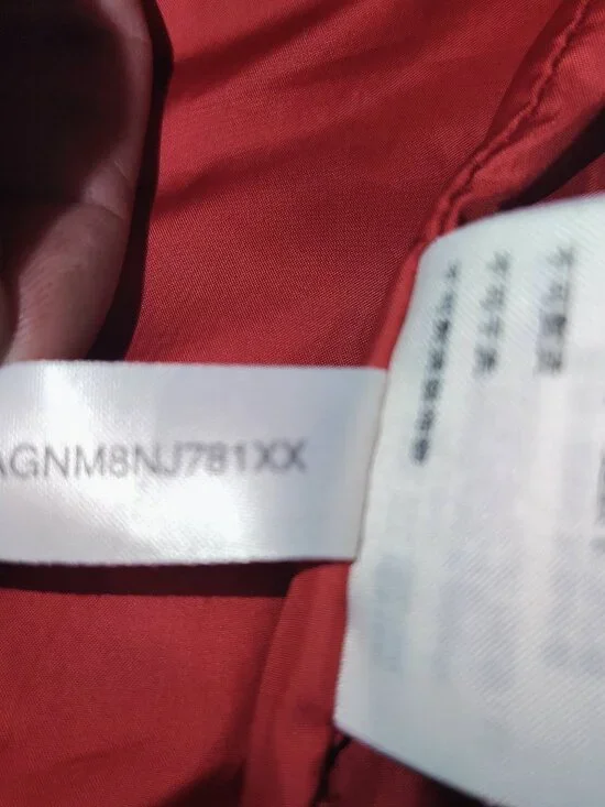 EVISUKURO Red Aka Black Puffer Jacket Men's Size Large Hooded Padded Coat - Picture 6 of 8